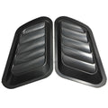 Set of two ABS plastic fake air outlet covers for car body decoration in black finish