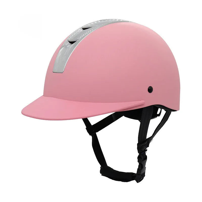 Equestrian riding helmet in multiple colour options with ABS shell and EPS lining