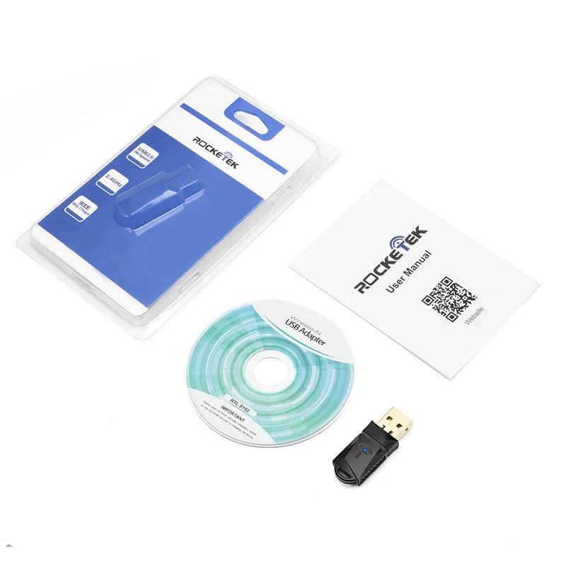 300 Mbps wireless USB WiFi adapter with internal antenna for desktop and laptop computers
