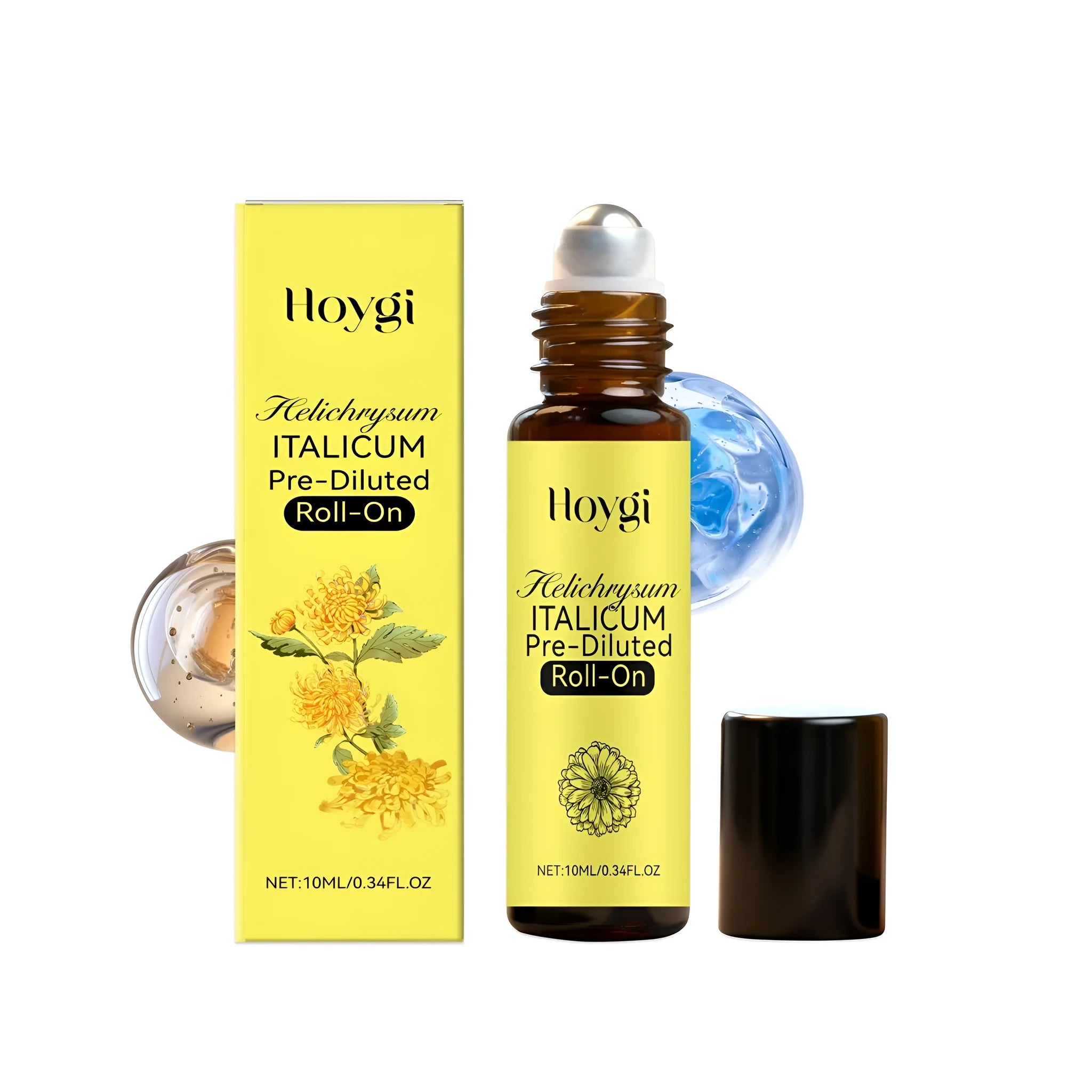 Helichrysum Anti-aging Ball Oil 10ML with jojoba seed oil and vitamin E in a ball applicator bottle