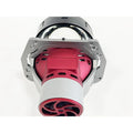 Intelligent follow up steering headlights with aviation aluminium housing and three inch glass lenses