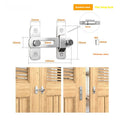 Warehouse sliding door lock with 90-degree black carbon steel hasp and stainless steel shackle for barn doors