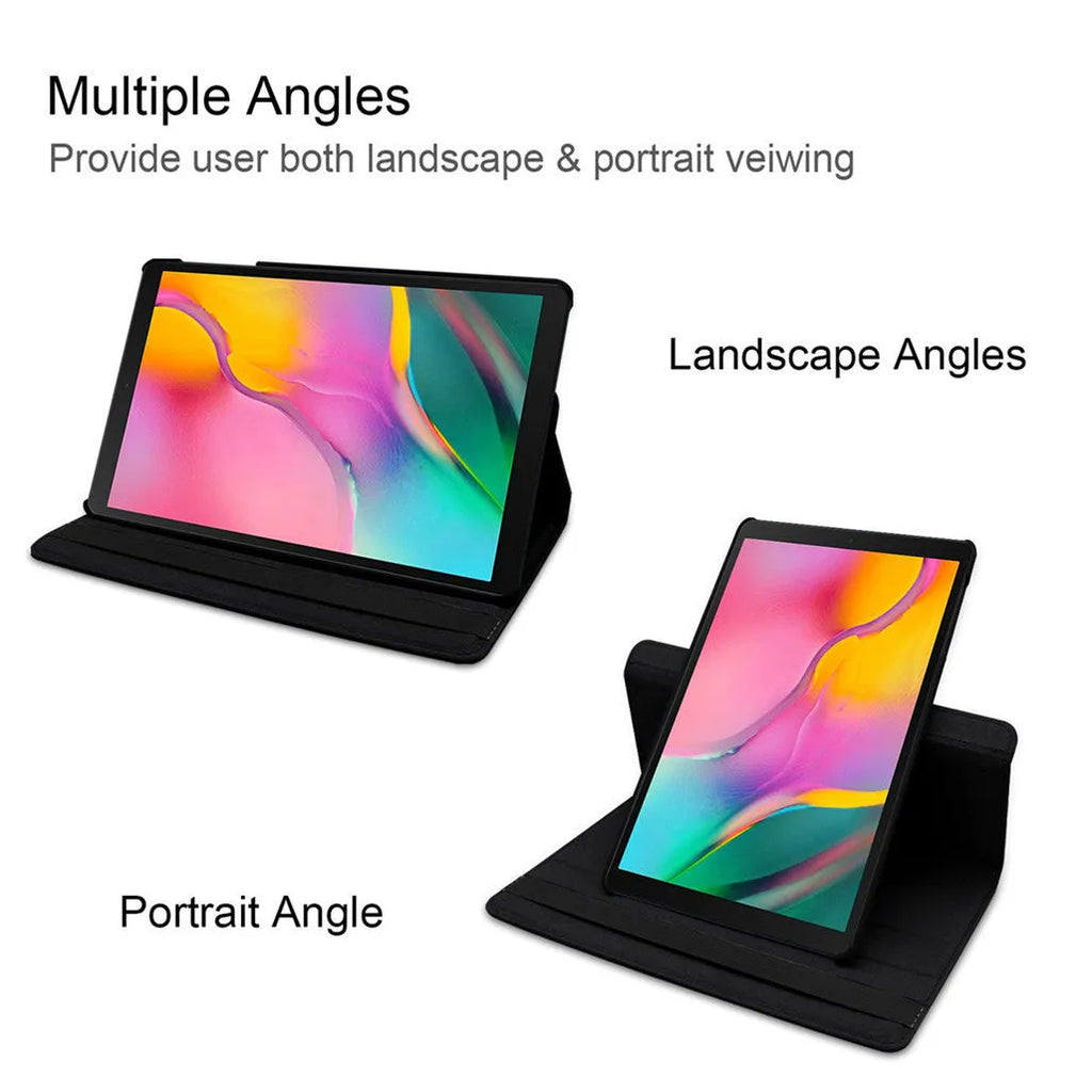 iPad rotating protective sleeve case in imitation leather with clamshell design