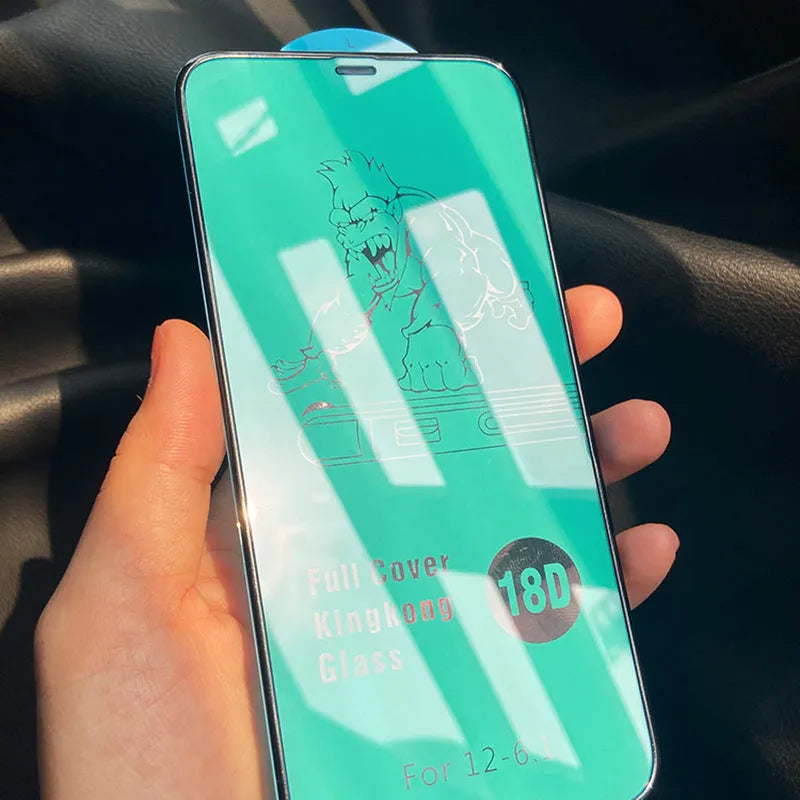 Airbag tempered glass privacy screen protector for iPhone 15 series anti-peep black edge film