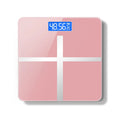 Electronic bathroom scales with cross pattern design in choice of colours with USB charging port
