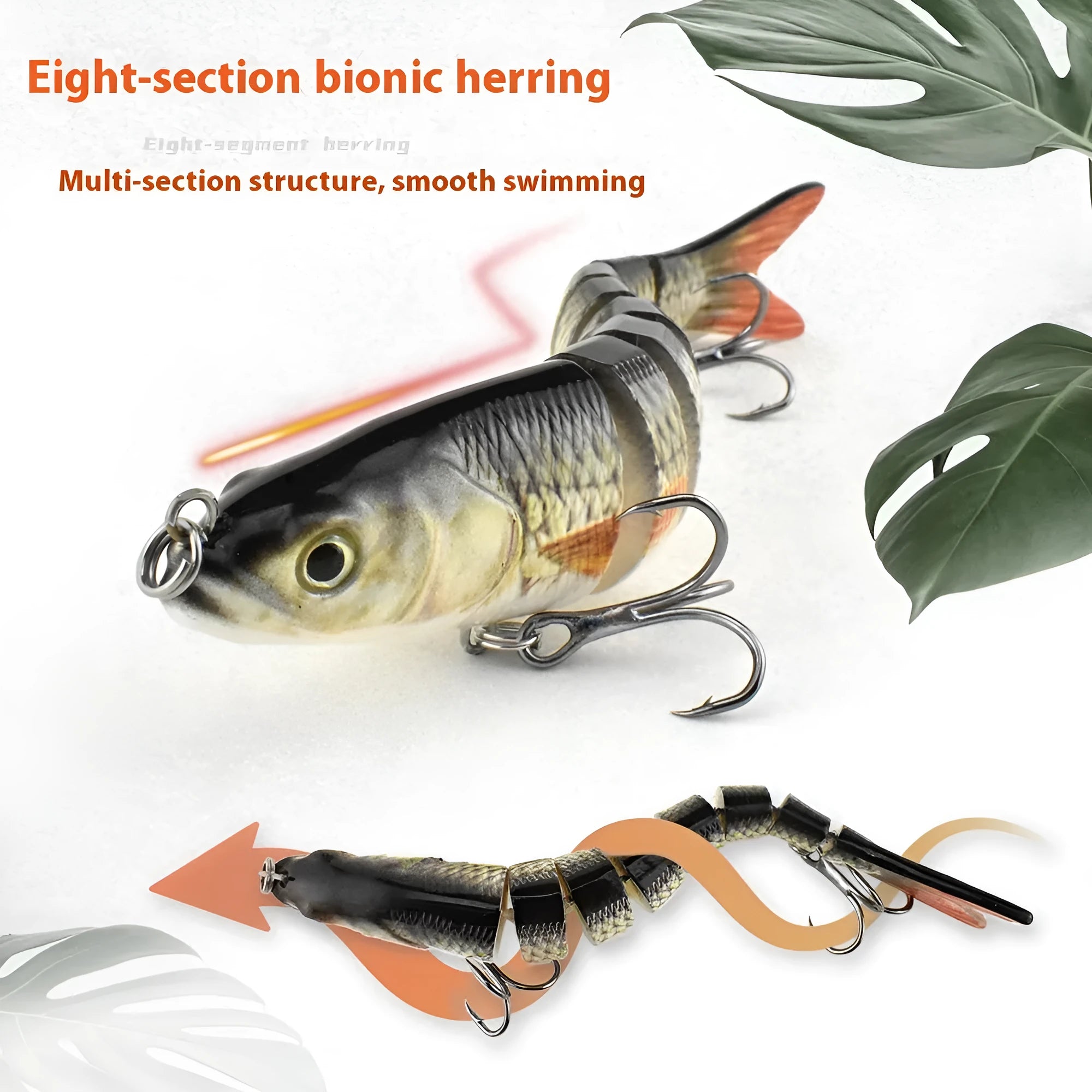 Eight Fish brand hard bait fishing lure, 133 mm long, shown in one of its eleven available colour options.