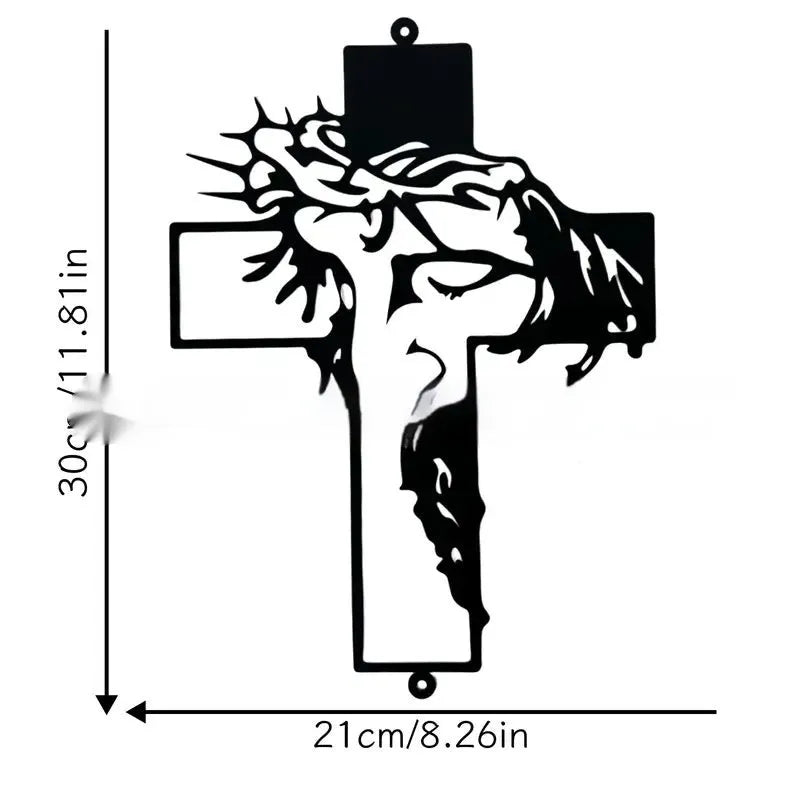 Black iron hanging decoration for living room or office, modern art style, available in 30×12cm and 30×21cm