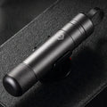 Gun grey automobile safety hammer with bearing steel impact head and seatbelt cutter measuring 87mm