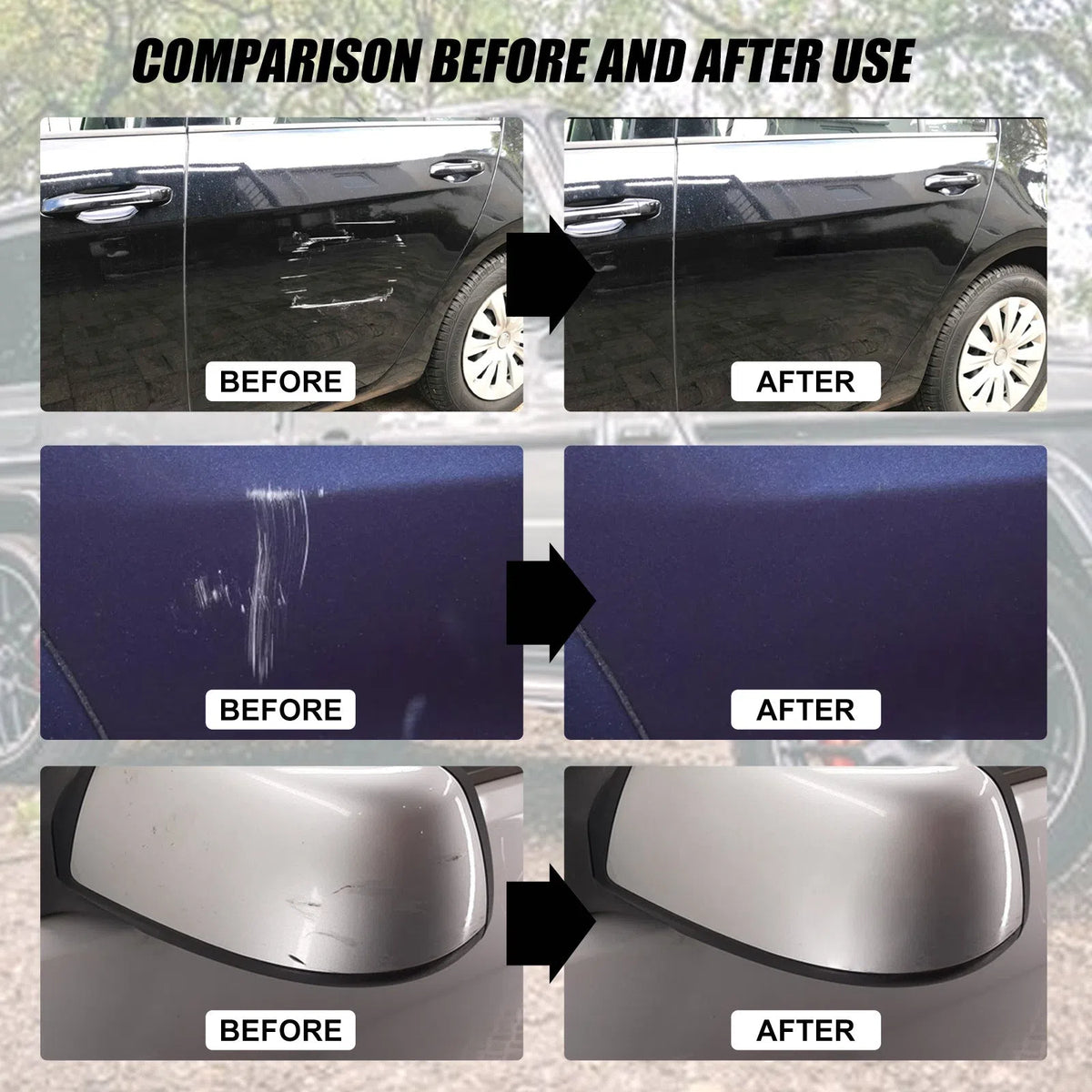 100ml car paint scratch repair cream bottle for minor scratch polishing and paint care