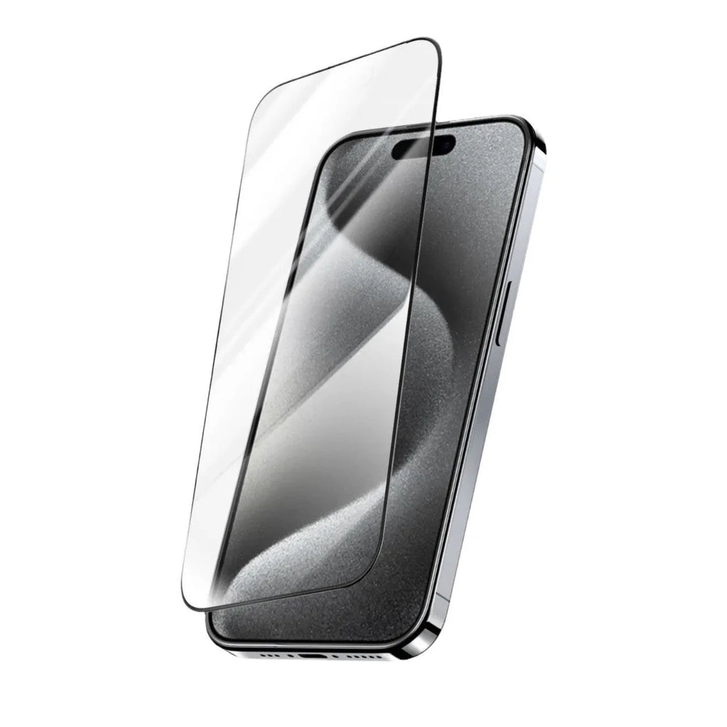Anti-peep tempered glass screen protector for iPhone 16 Pro Max with ultra HD clarity and 9H hardness