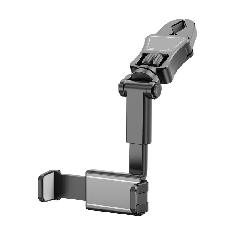 Adjustable rearview mirror navigation bracket showing left-right rotation mechanism