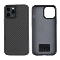 Black wooden phone case for Apple iPhone with TPU and Kevlar waterproof construction