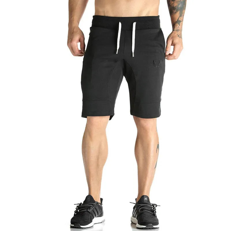 Men's breathable camouflage spandex shorts for outdoor training, middle rise, short leg length