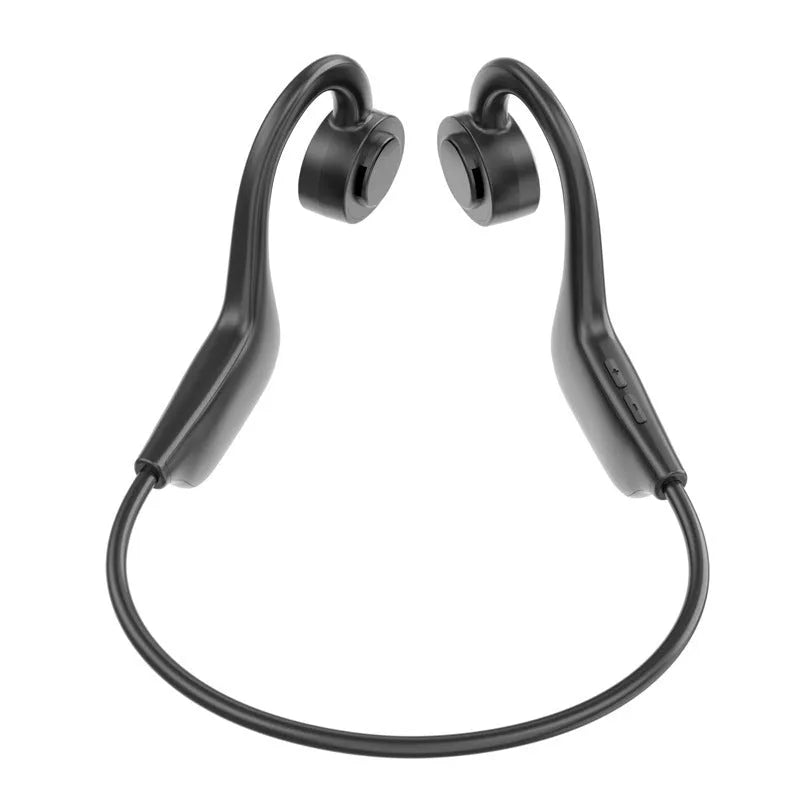 Black VG02 true wireless sports Bluetooth headset with ear-mounted design