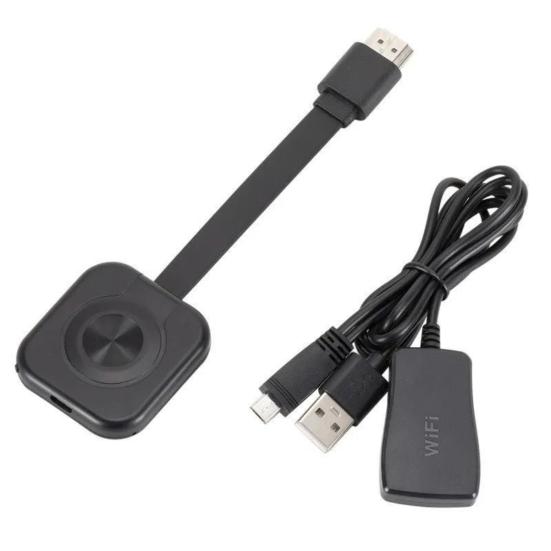 Compact wireless HDMI transmitter for mobile phone screen mirroring to displays