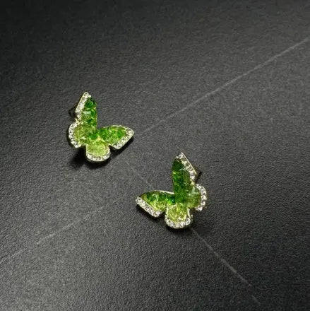 Galvanised geometric Chinese-style earrings with petal elements in zinc alloy