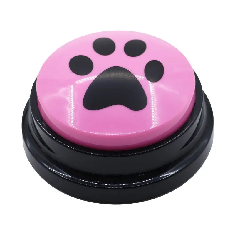 Pet button speaker 30 second recording box in fluorescent orange ABS shell for dog training