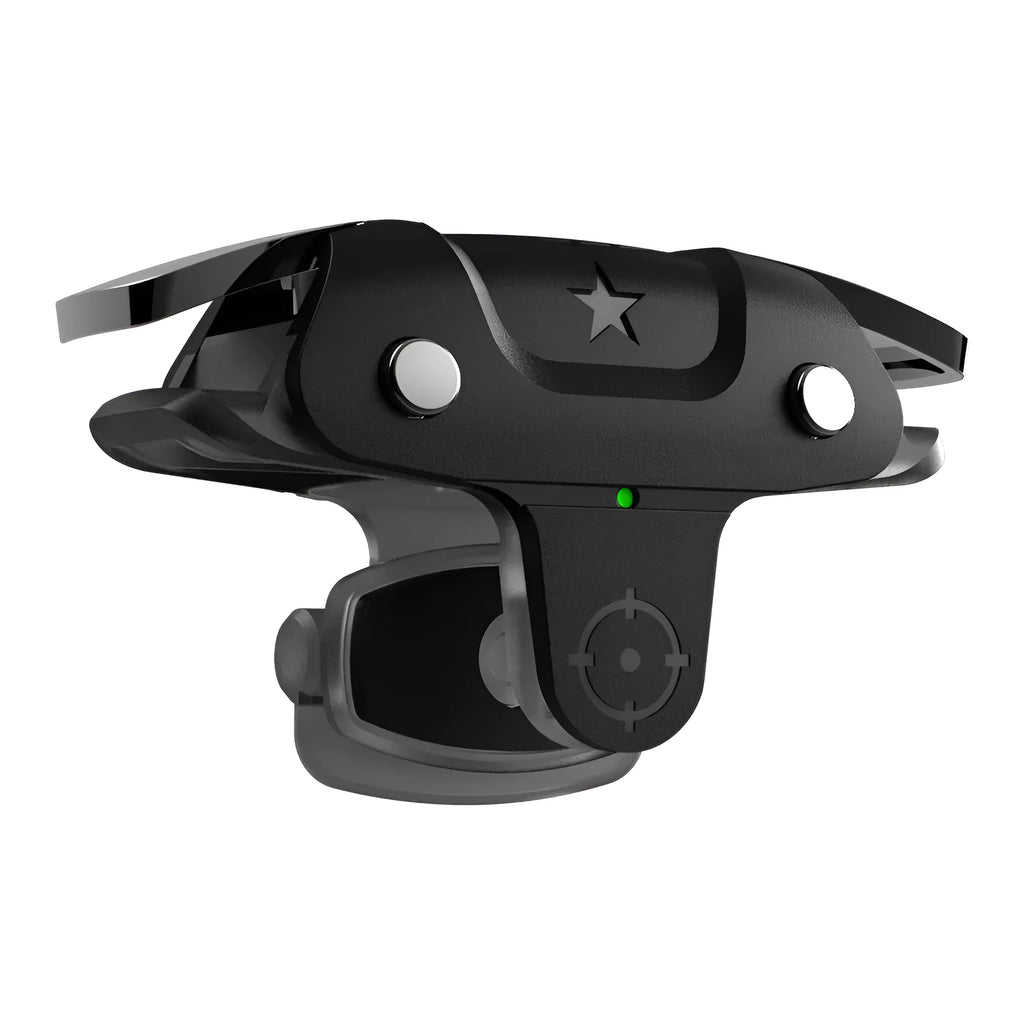 Black mobile phone game controller with compact handheld design