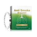 A women's smoke prevention bracelet made from blue synthetic turquoise stone.