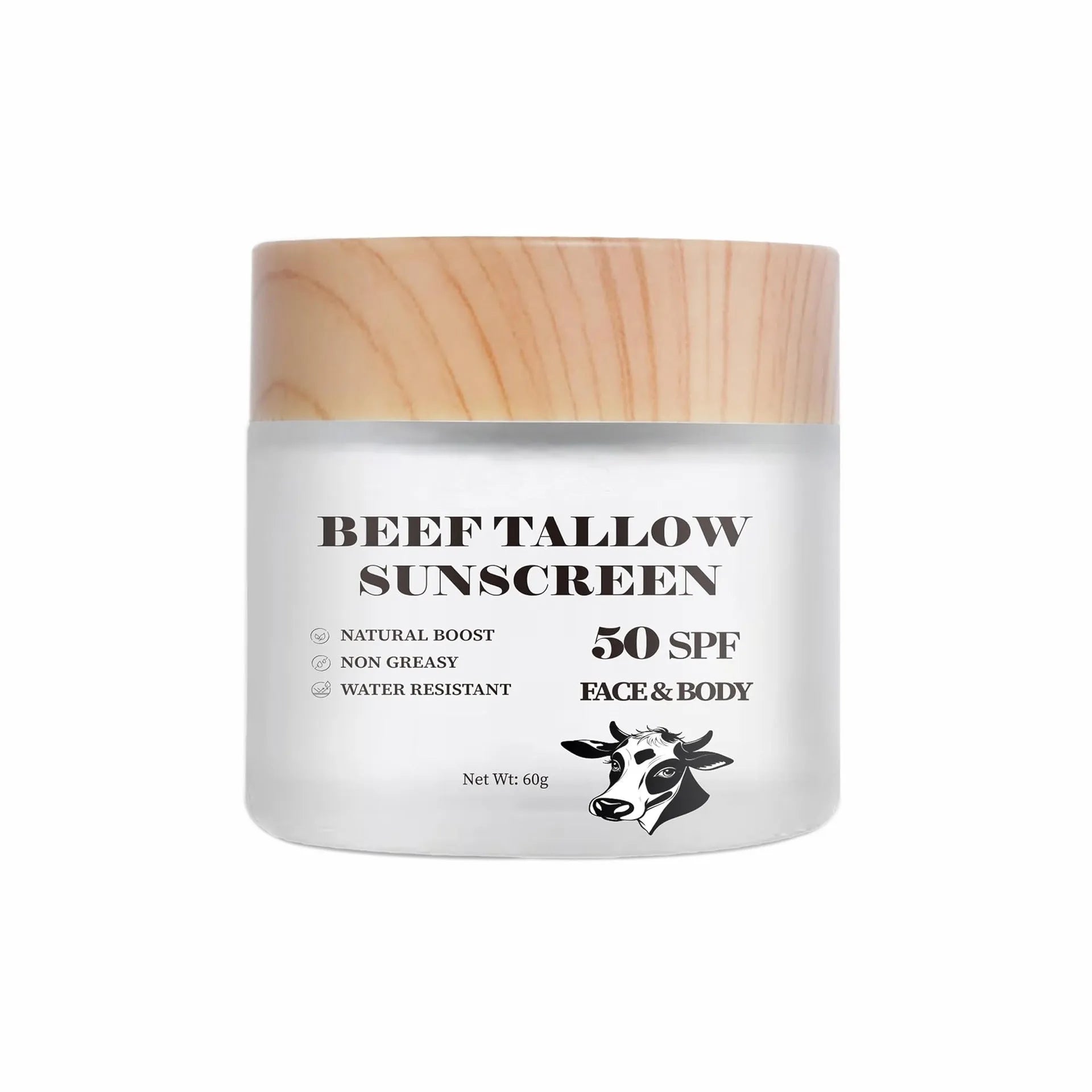 60g tube of beef tallow protective cream for waterproof, non-greasy hand protection.