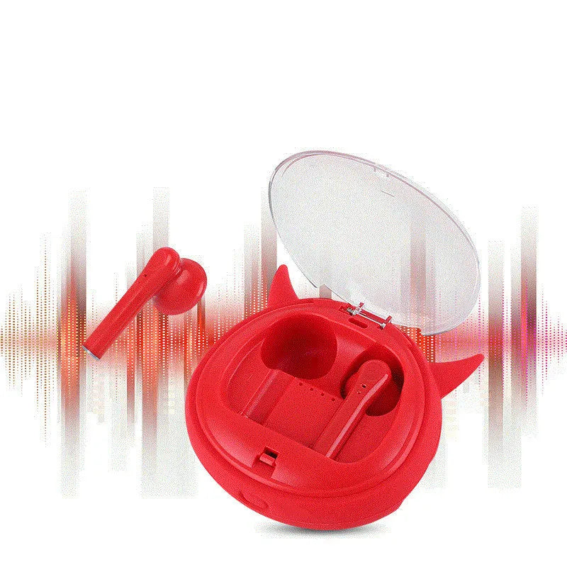 TWS true wireless Bluetooth headset with in-ear design showing colour options