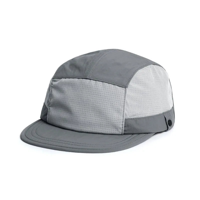 Dome-crown fisherman's beanie hat in army green with a soft extended fabric tongue for neck coverage.