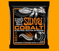 Set of nickel-plated alloy electric bass guitar strings for rock and metal music.