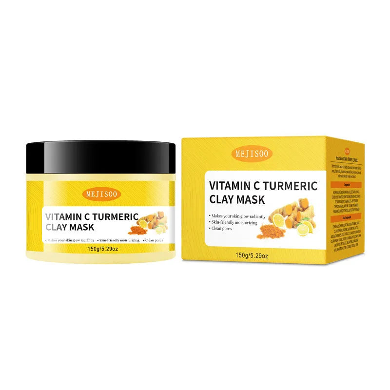 Turmeric Vitamin C exfoliating pore deep cleansing hydrating smear mask 150ml for mixed skin
