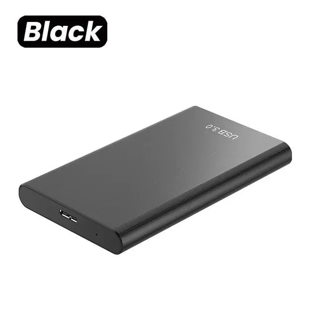 USB 3.0 external SSD with metal shell, 2.5 inch form factor, available in multiple capacities and colours