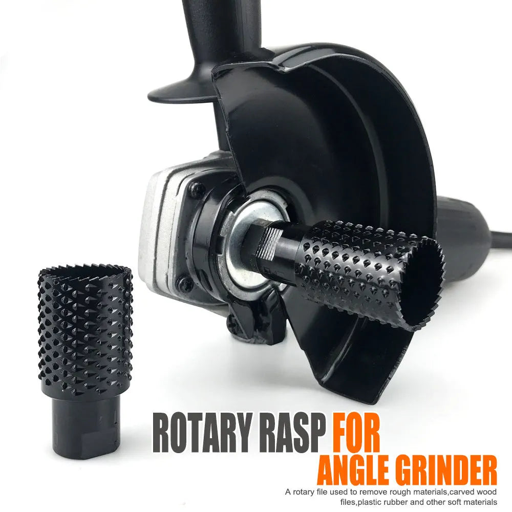 Spherical angle grinder grinding head with M10 and M14 threads for woodworking.
