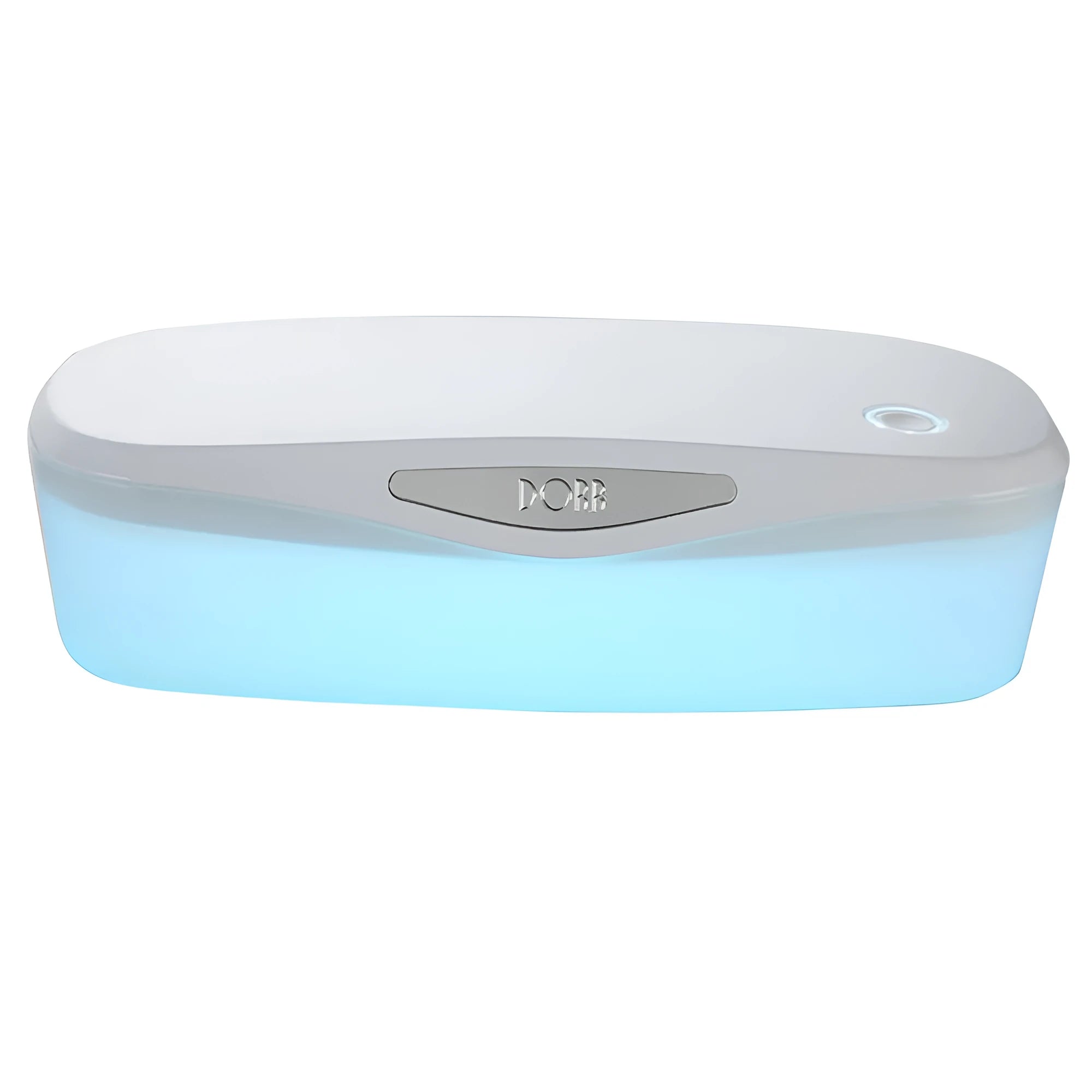White DORR UV disinfection box for sanitising phones and keys with dimensions 255mm by 99mm by 65mm.