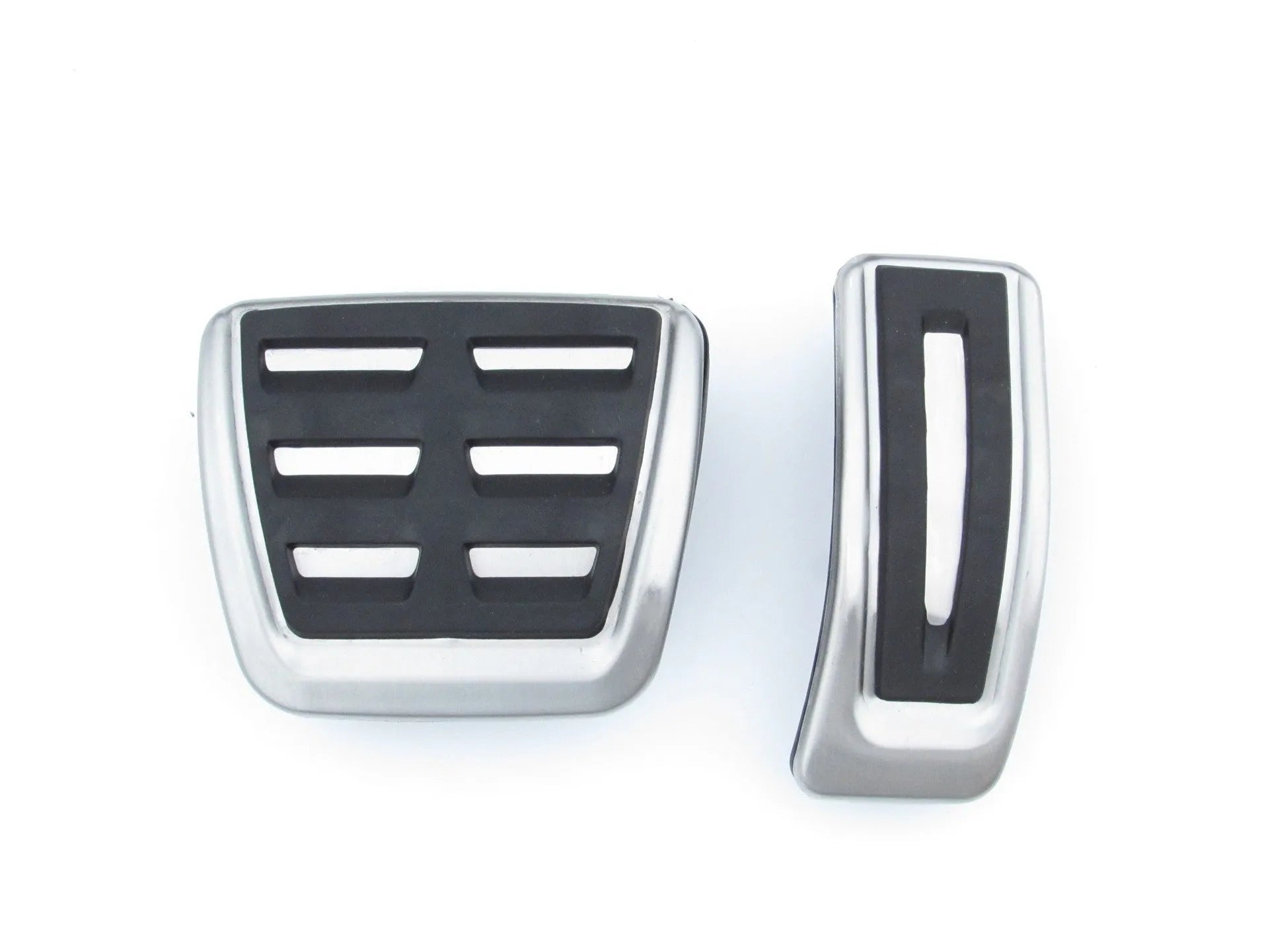 Stainless steel brake accelerator pedal for Porsche Macan measuring 38x12x16cm