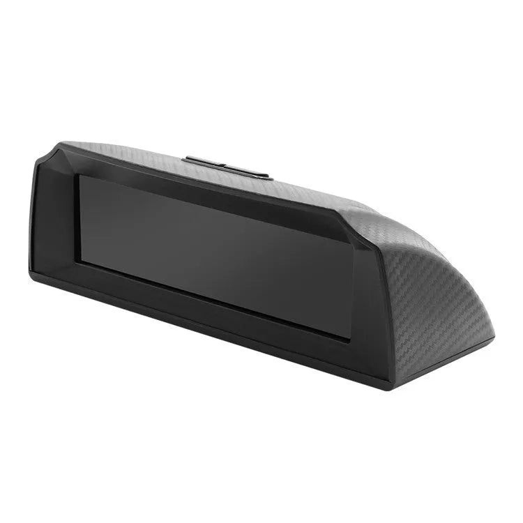 GPS GO 2 black car head-up display unit showing speed, angles, and compass on a colour LCD screen.