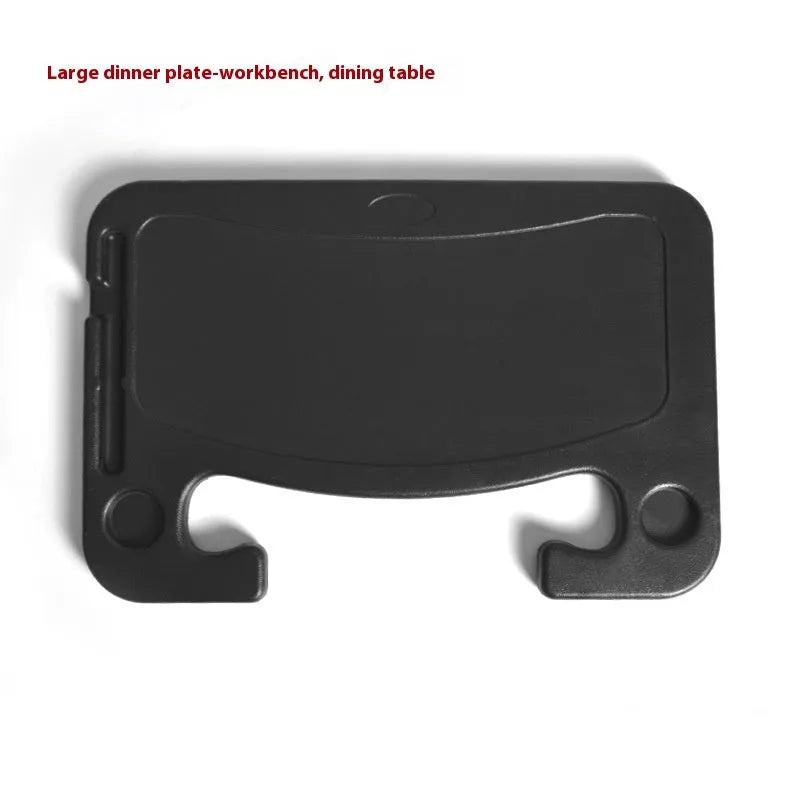 Large Black PP plastic steering wheel card tray used as a car computer desk or writing board