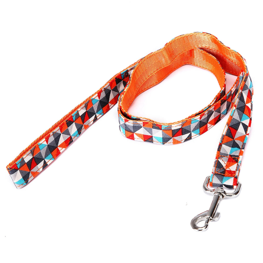 Black Christmas plaid stripe pet traction rope measuring 120cm length