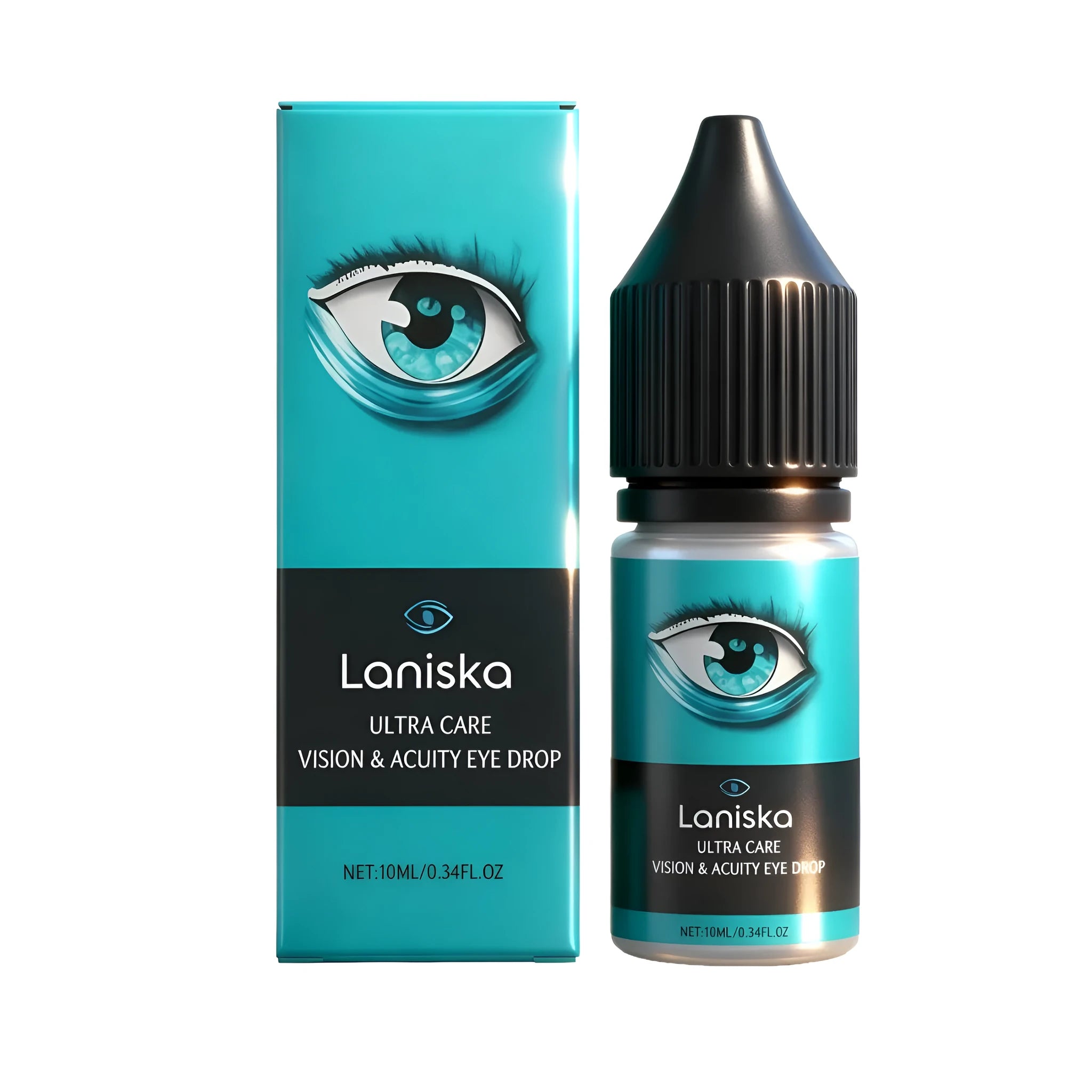 Eye Soothing Drops 10ml bottle with mint leaves and sodium hyaluronate ingredients shown on label