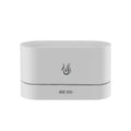 Nordic simulation flame aromatherapy humidifier, square plug-in desktop ultrasonic diffuser in white or black