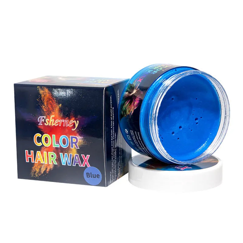 120g tub of hair styling clay for strong hold and temporary colour in nine different shades.