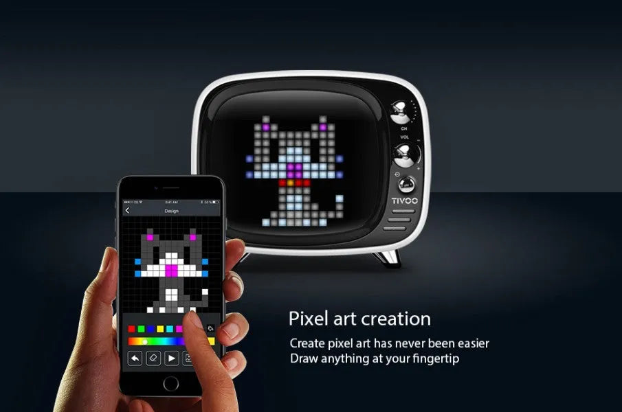 Portable Bluetooth speaker and alarm clock unit with LED display in multiple colour options