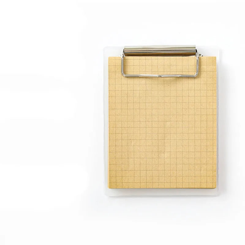 Cowhide colour board clip sticky note with 50 sheets and PP board cover
