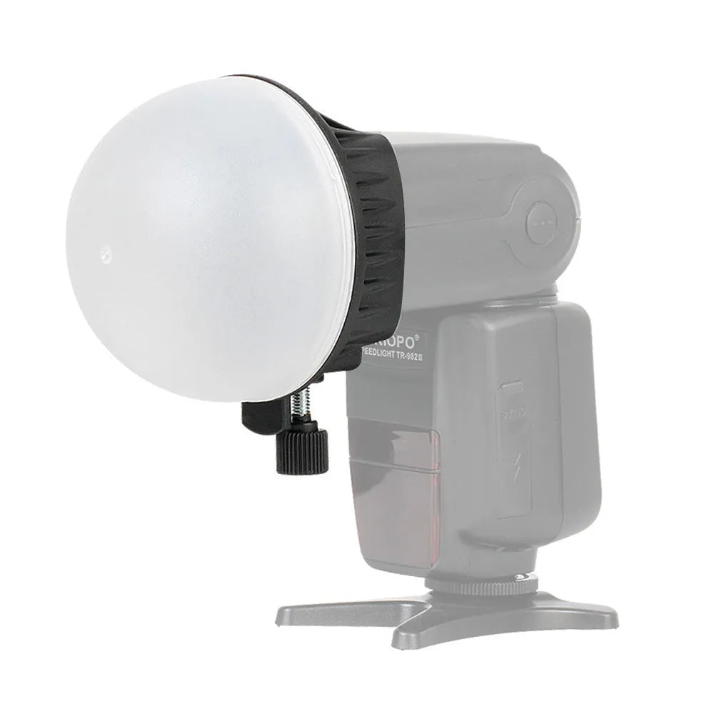 Black multicolor film universal hot shoe lamp with metal and PC construction for camera mounting