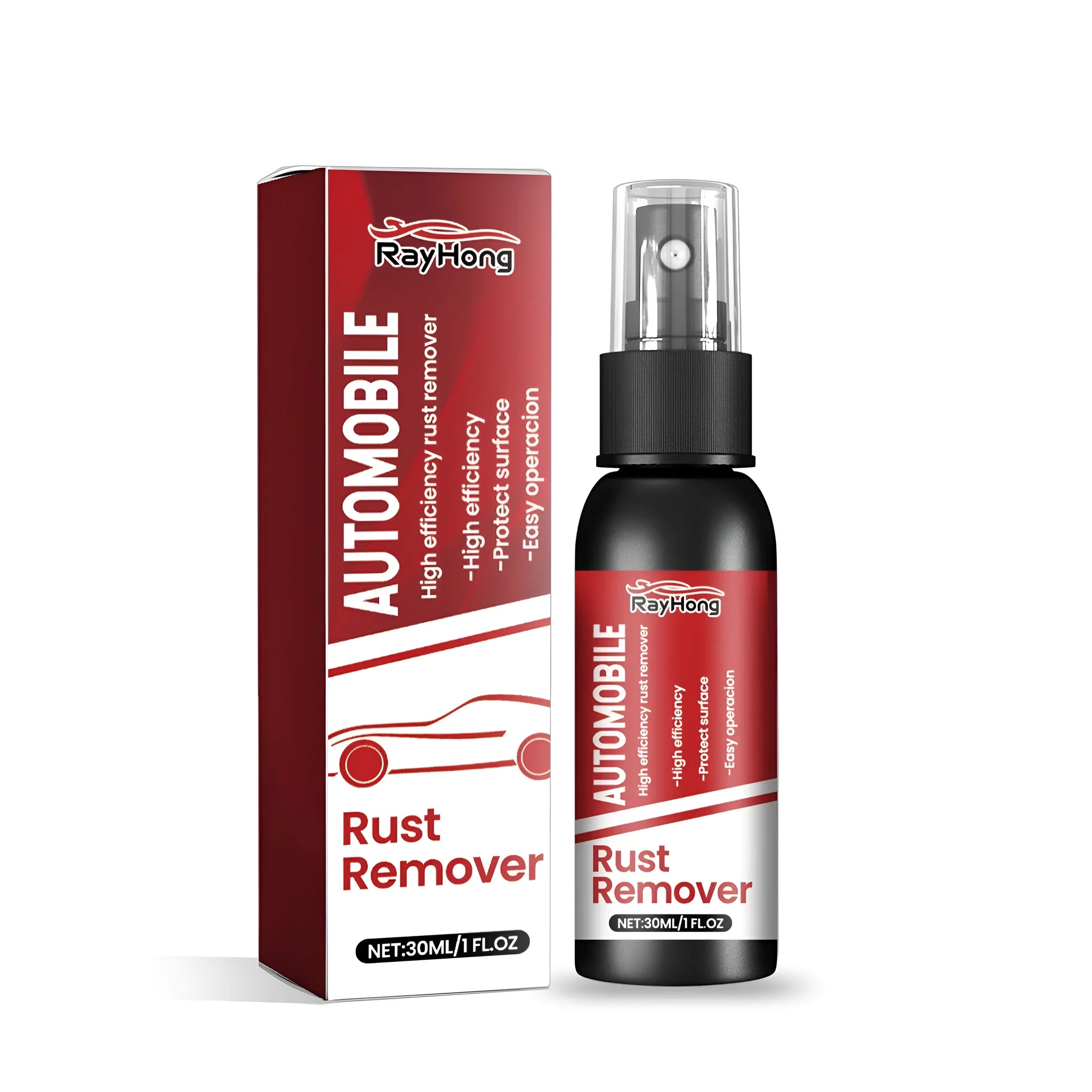 100 ml automotive rust remover bottle with concentrated citric acid formula for metal surfaces