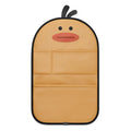 Car seat back protector leather kick pad with Cute Bear design, long style