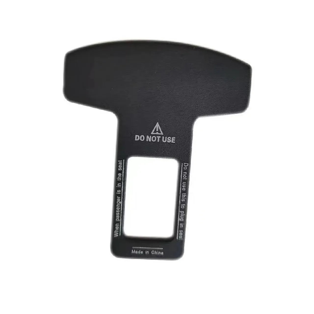 Lock Tongue aluminium keychain bottle opener with 2.1cm wide head and frosted carbon fibre finish on a key ring.