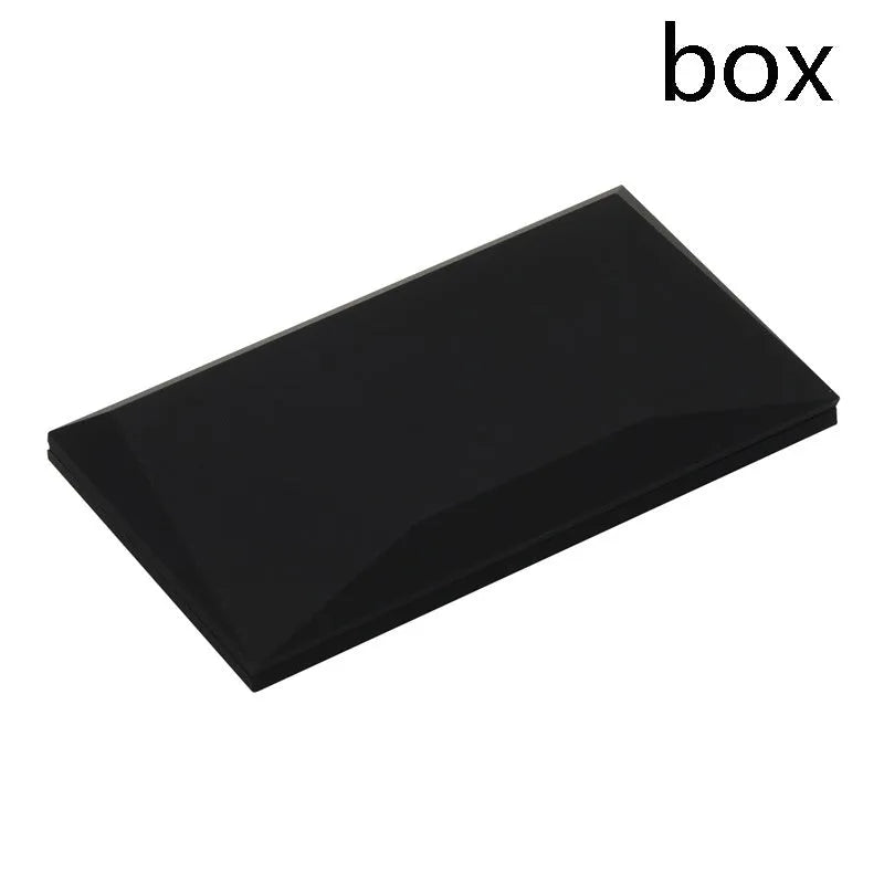 Red heart-shaped rotating ring box with 3D white rose decoration on top.