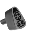 Black Tesla charging plug conversion adapter for American Standard to Tesla compatibility