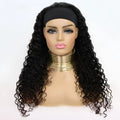 Brazilian Water Wave headband human hair wig photo colour option for ladies