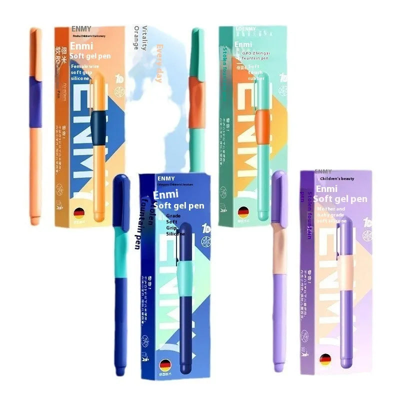 Boxed Student Posture Correction Pen in blue, green gradient, purple, and orange colour options.