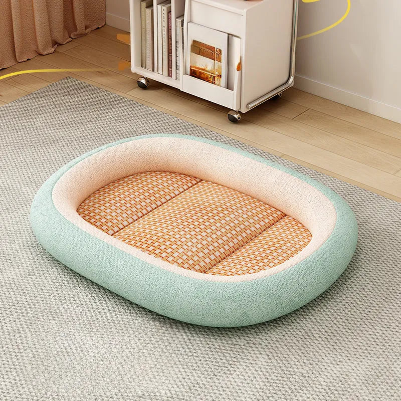 Removable cover pet nest with cotton filling in various size and colour options