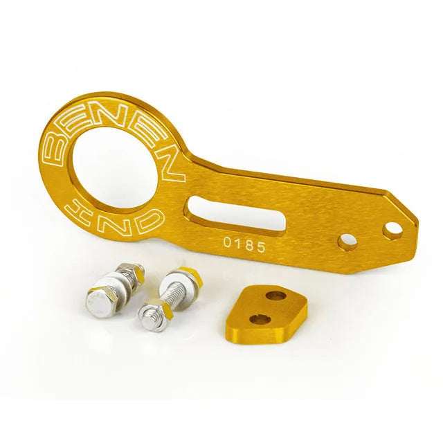 Car modification aluminium alloy BEN tail drawbar 30cm in multiple colours on vehicle rear